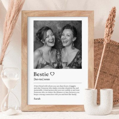 Bestie Definition with Photo Print Profile Picture