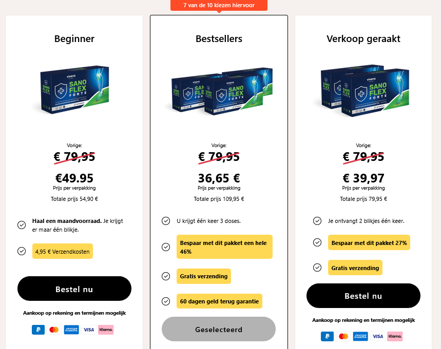 Sanoflex Forte Review - Capsules voor gewrichtsondersteuning! Ervaringen, Prijs