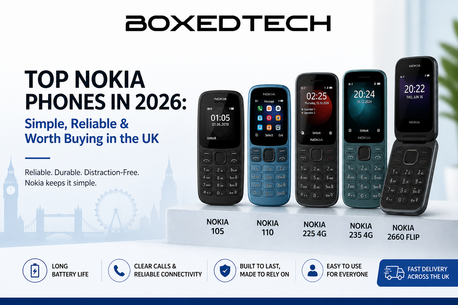 Top Nokia SmartPhones in 2026 UK Guide | BoxedTech