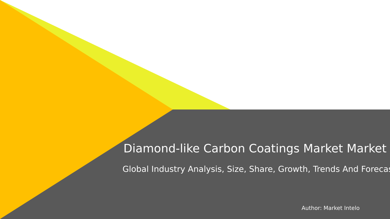 Diamond-like Carbon Coatings Market Research Report 2033