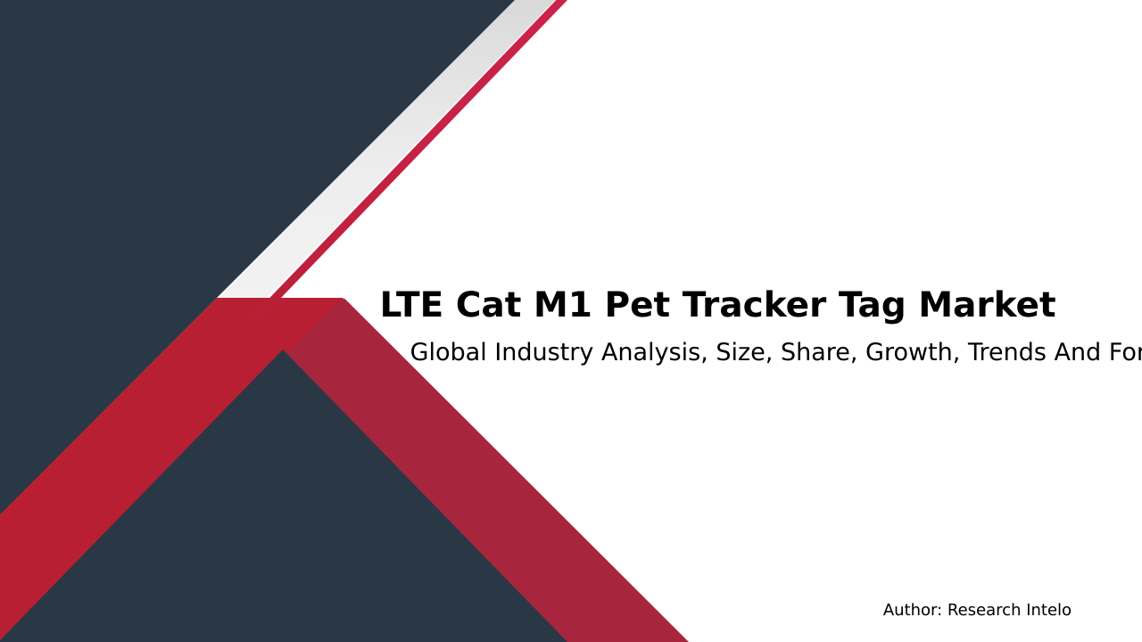 LTE Cat M1 Pet Tracker Tag Market Research Report 2033