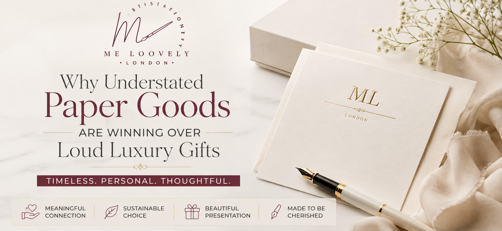 Understated Luxury Gifts: Why Minimalist Paper Goods Win – Me Loovely