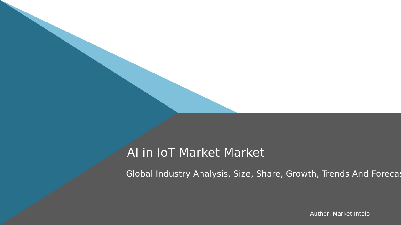 AI in IoT Market Research Report 2033
