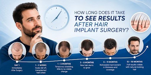 How Long Does It Take to See Results After Hair Implant Surgery?